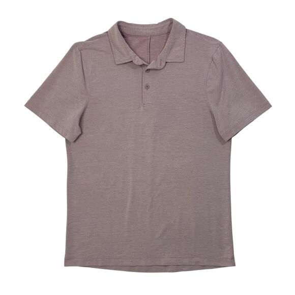 Lululemon Polo Shirt Mens M Medium Lilac Purple Evolution Performance Golf - Picture 1 of 7
